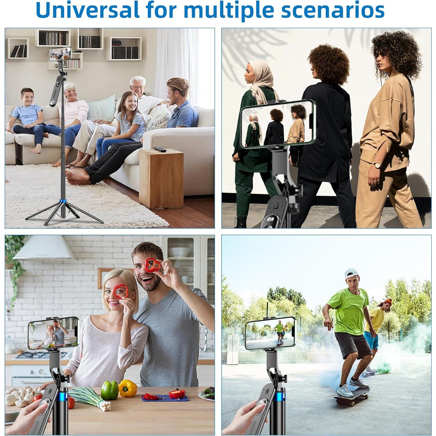 Trípode para Teléfono EUG-PRODUCTS P515, 180 cm, Control Remoto