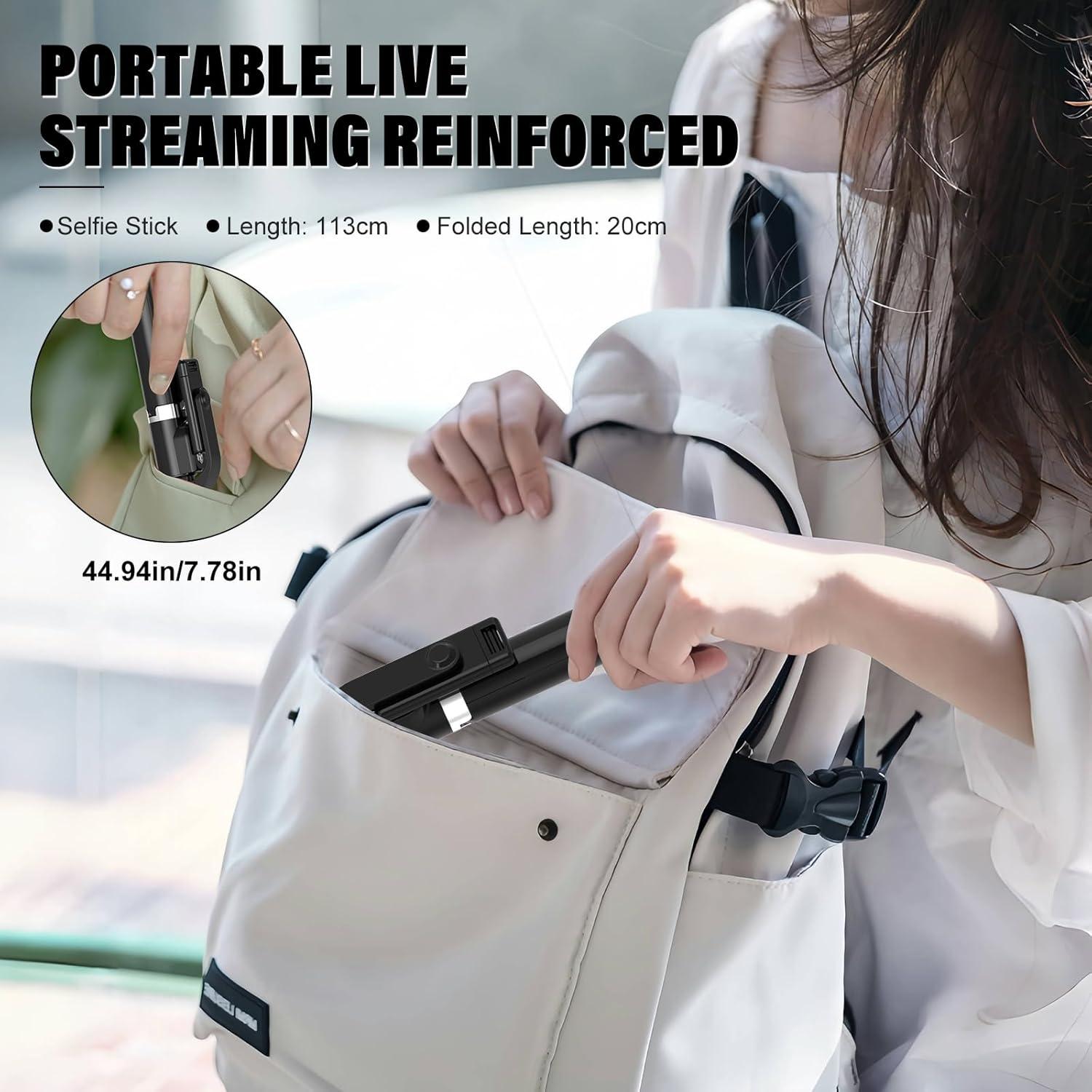 Trípode Selfie Portátil NOOX R21 con Control Remoto 1.13m