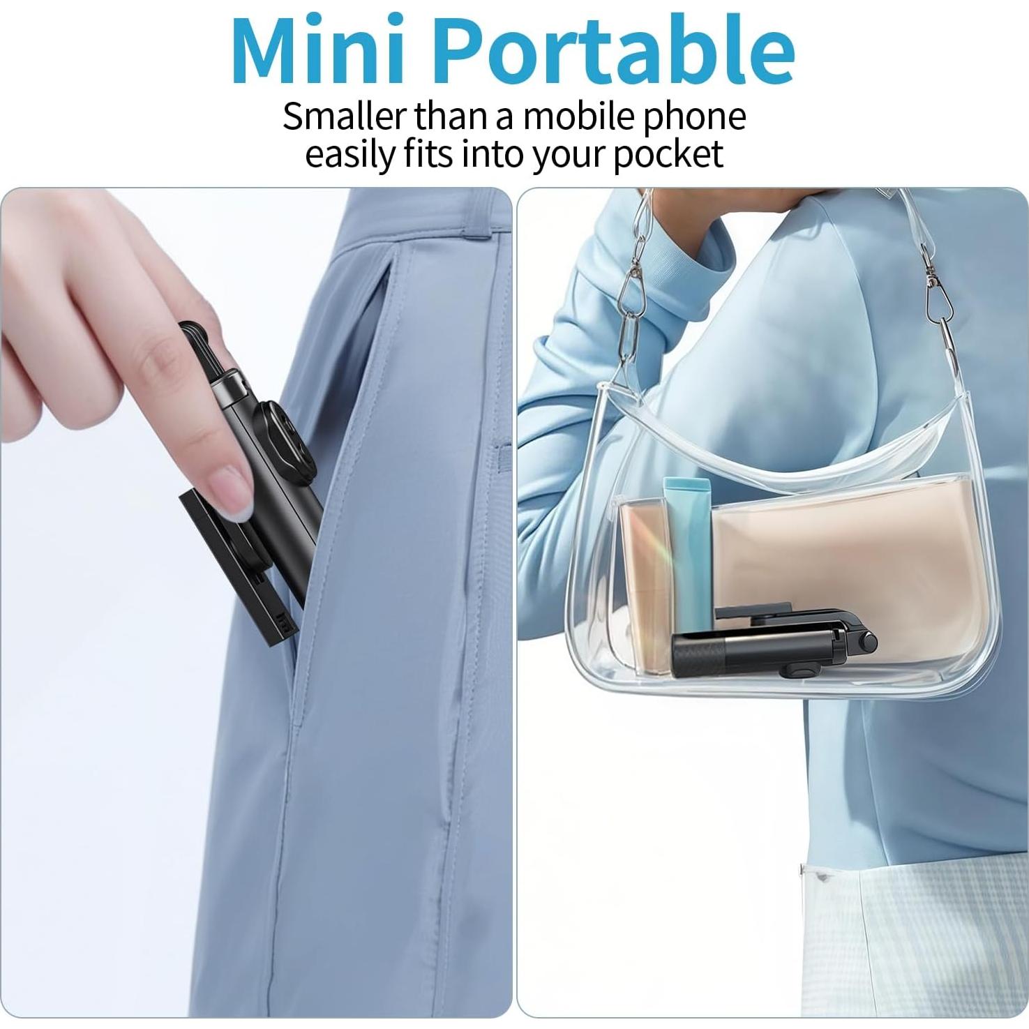 Mini Trípode para Selfie Stjiatu A07, Compacto y Ligero 130g