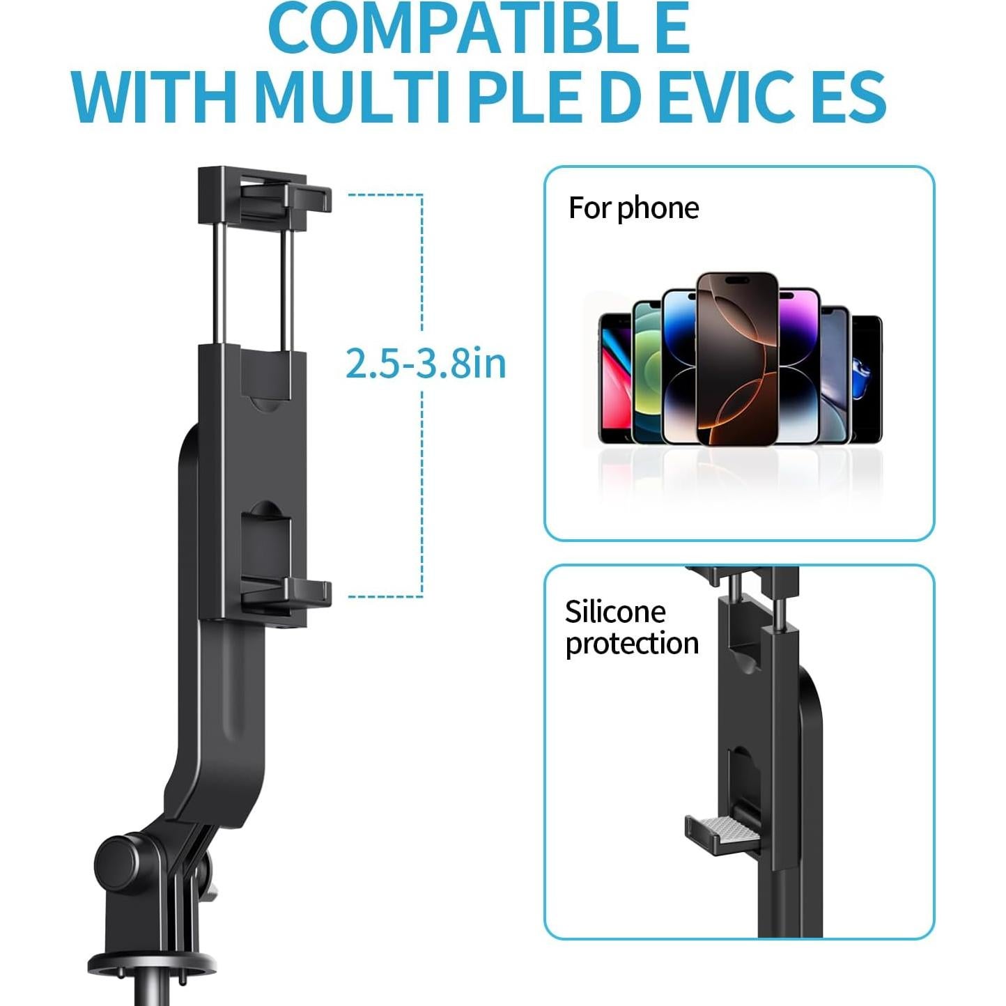 Mini Trípode para Selfie Stjiatu A07, Compacto y Ligero 130g