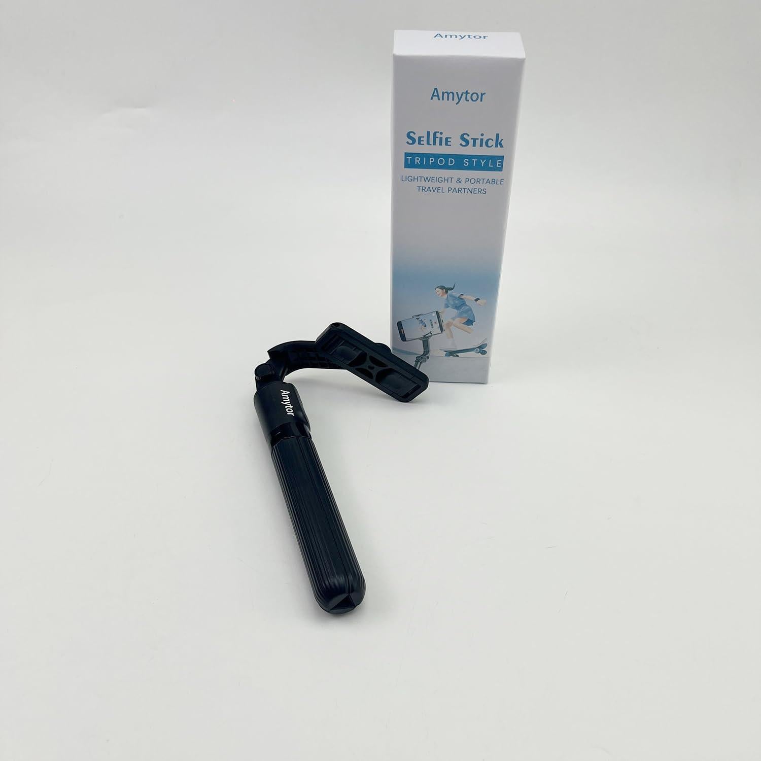 Trípode de Selfie Allllllon 3 en 1 Extensible 82 cm Negro