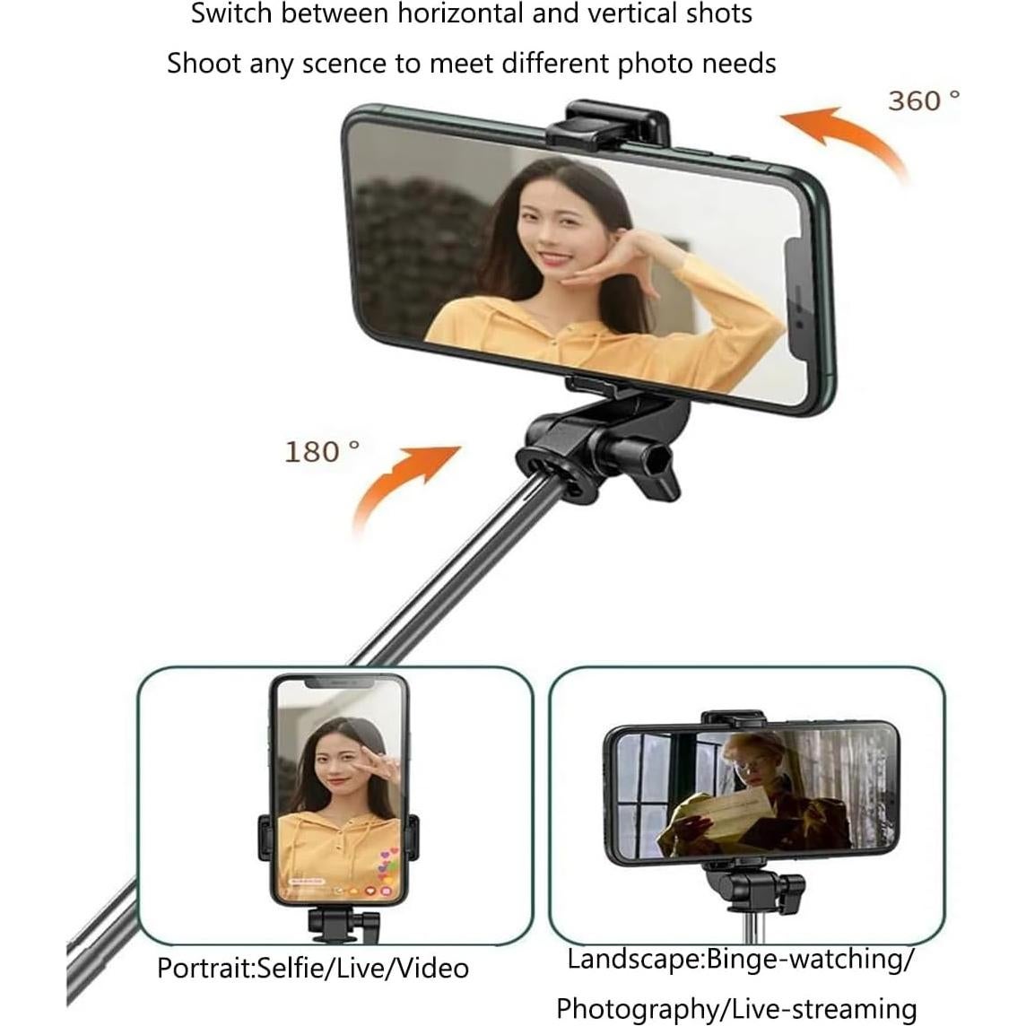 Trípode para Selfie XIHAMA Extensible 100 cm con Control Remoto