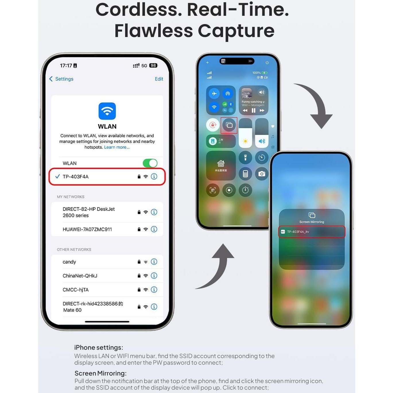 Monitor Selfie Eyoyo K-V039 4K 30fps con Control Remoto