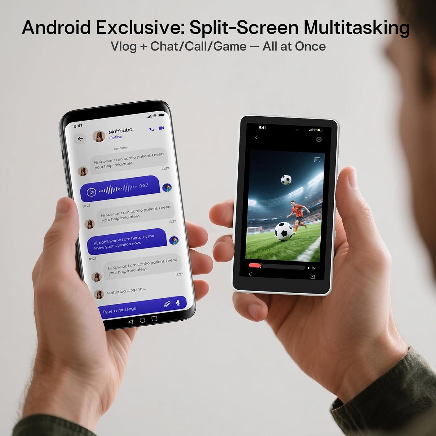 Monitor Selfie Vlog Inalámbrico Henrety Blanco 1800mAh