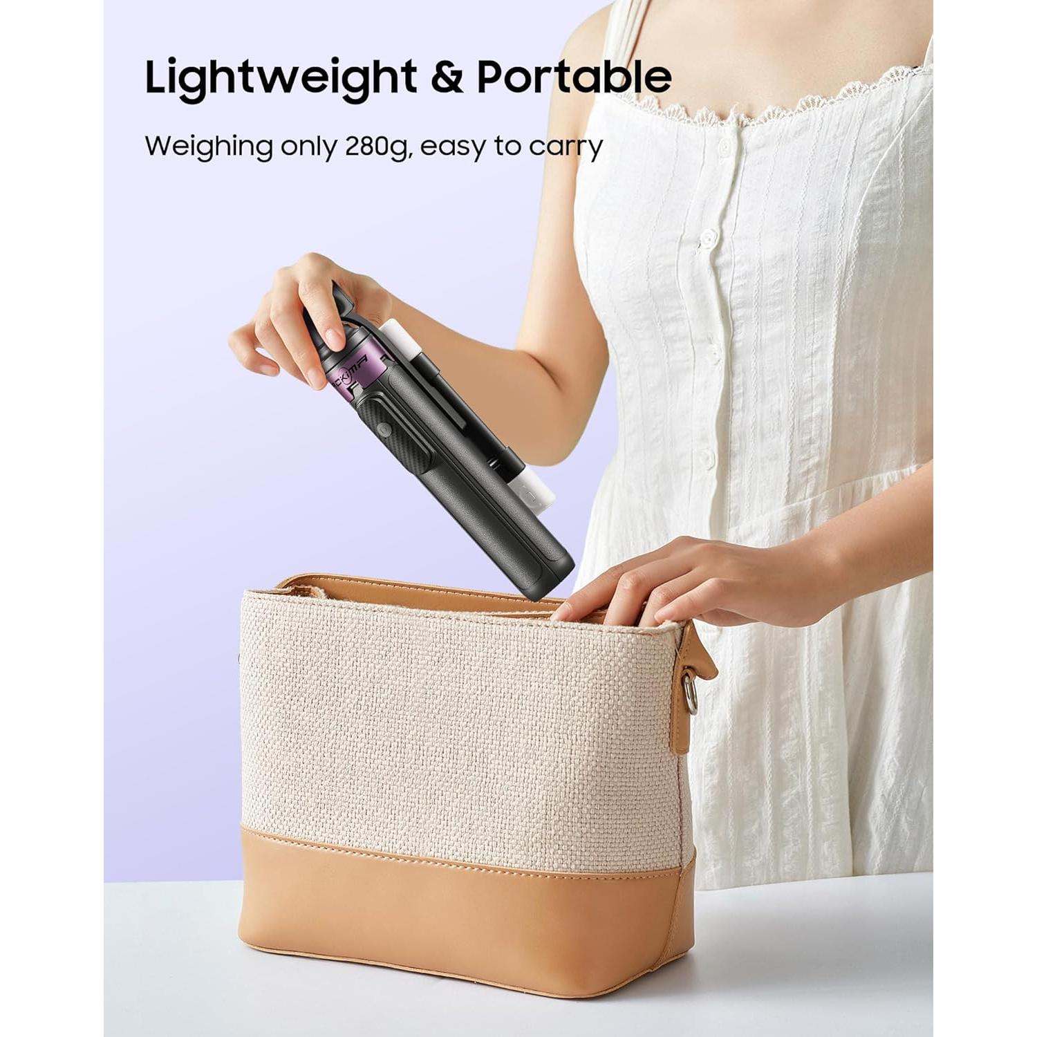 Trípode para Selfie ACKIMA U69P con Luz y Control Remoto