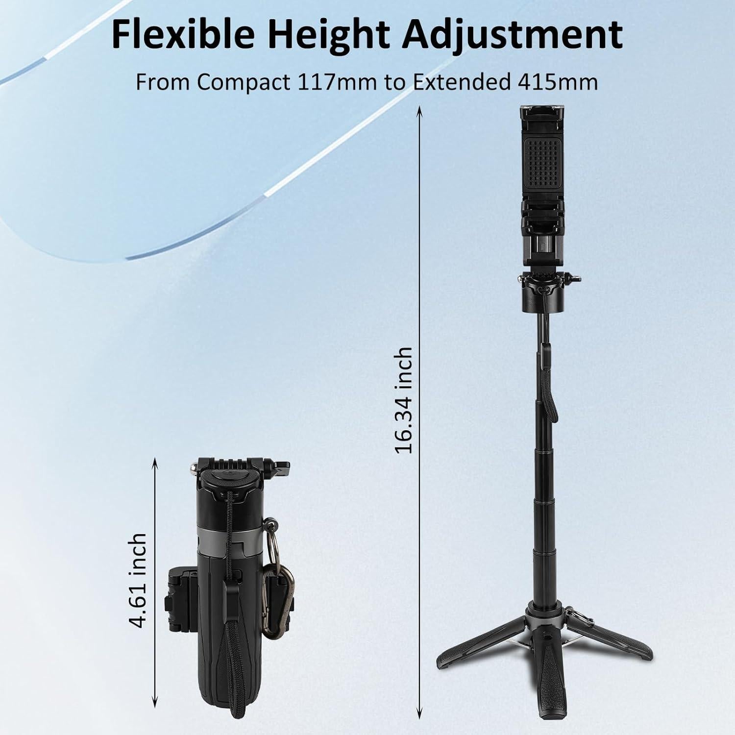 Trípode Mini WOVTE para iPhone con Control Remoto 4 en 1
