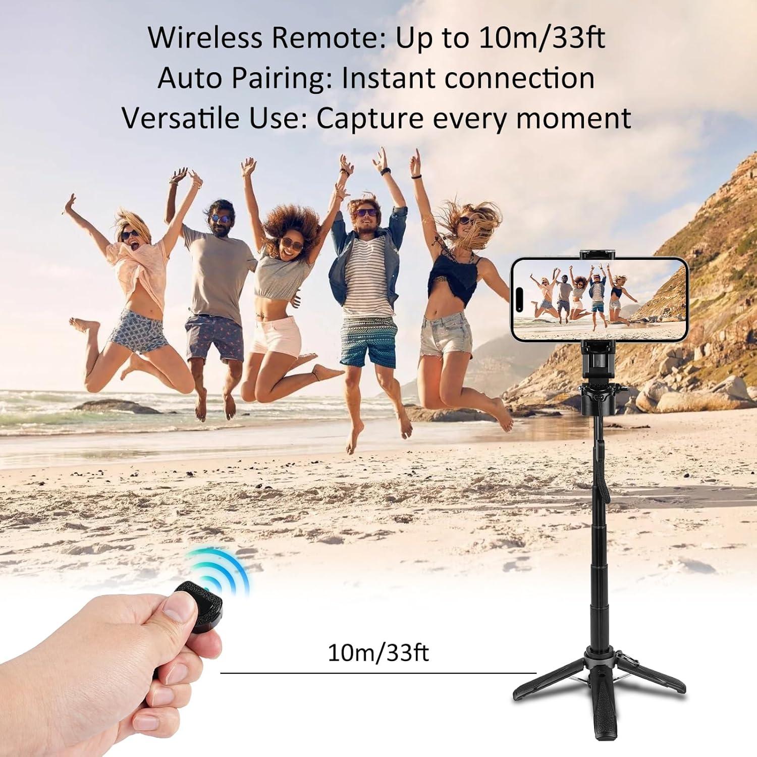 Trípode Mini WOVTE para iPhone con Control Remoto 4 en 1