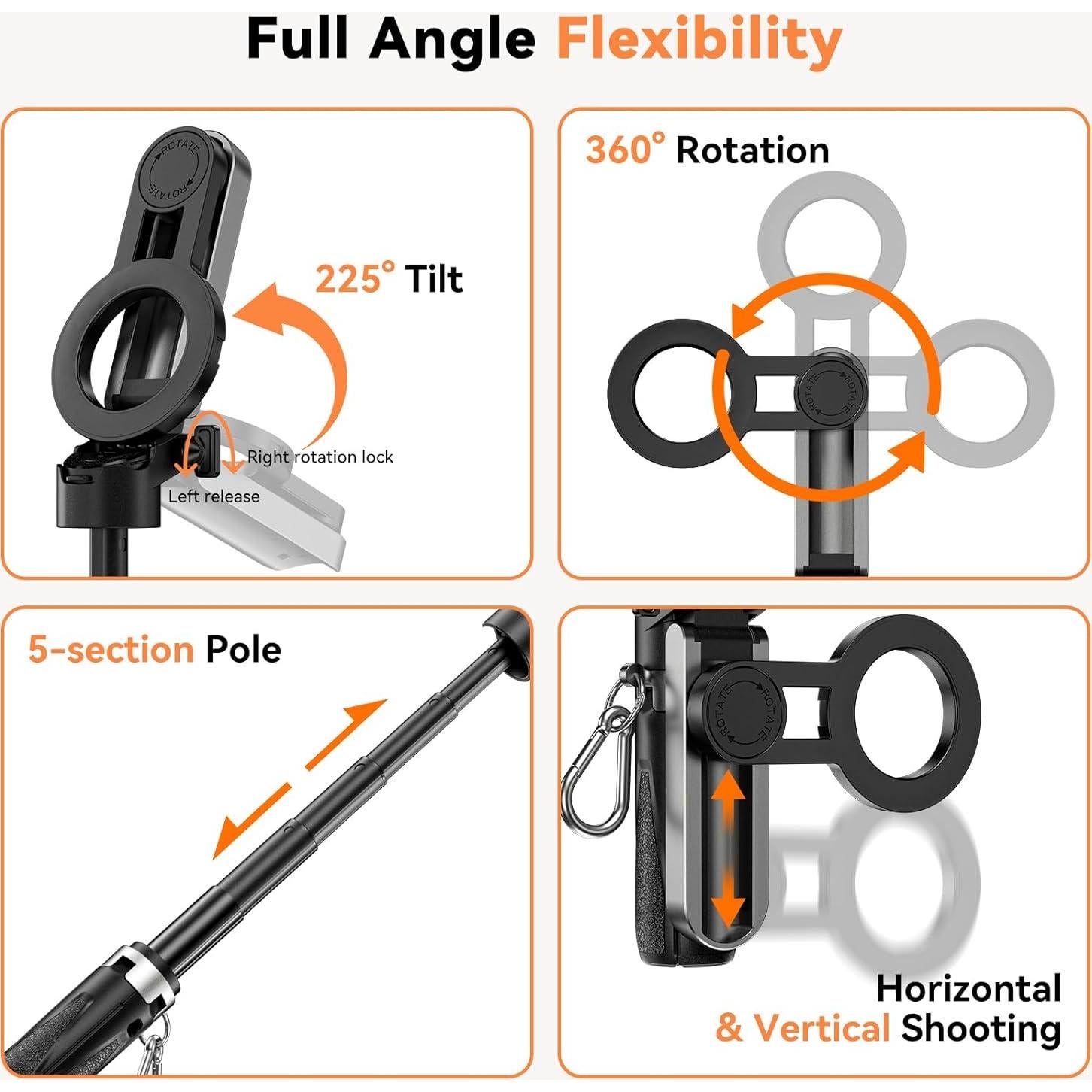 Trípode Mini CloudValley PocketFlex 4-en-1 con Control Remoto