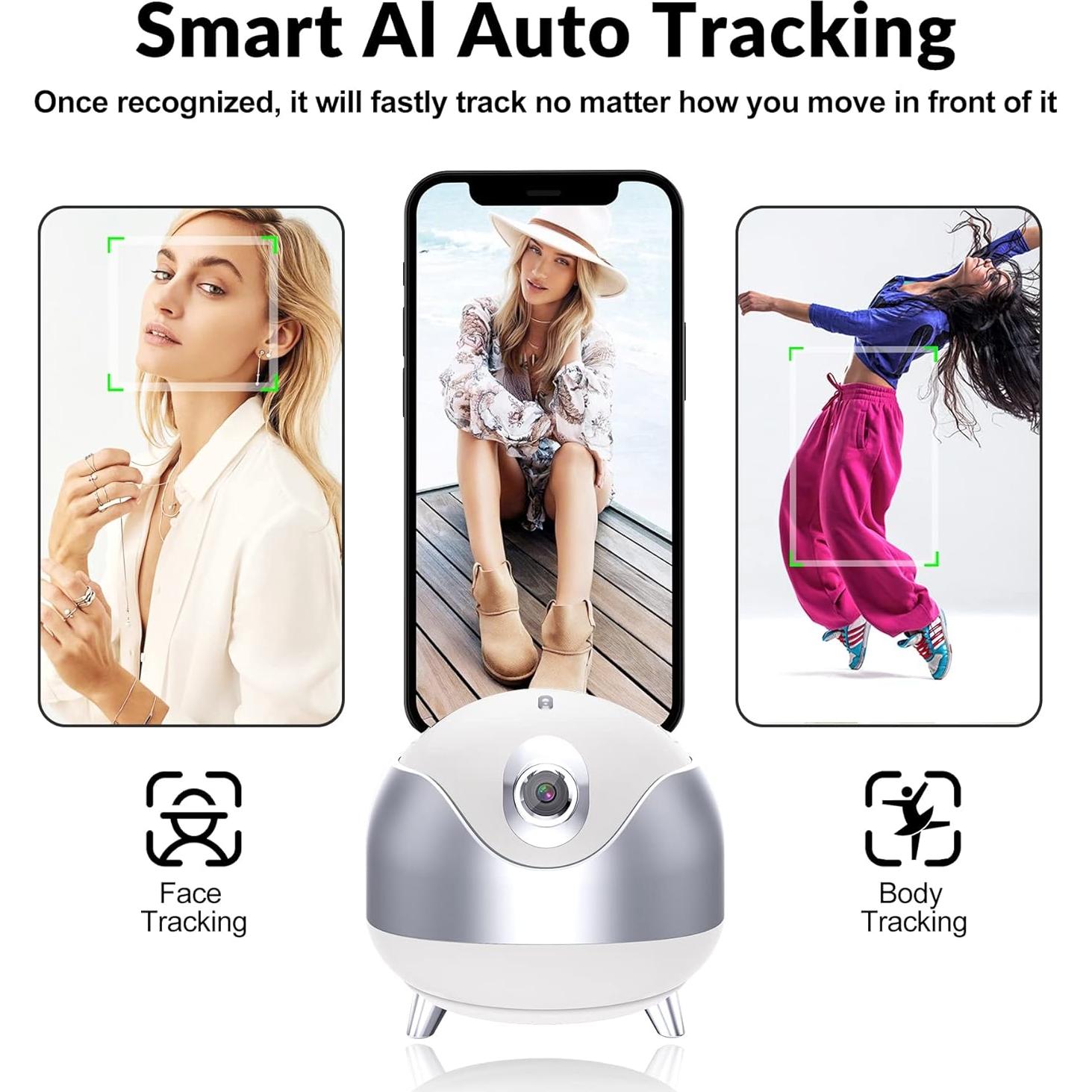 Trípode para Teléfono Iyesku Q8 con Seguimiento Facial AI 360°