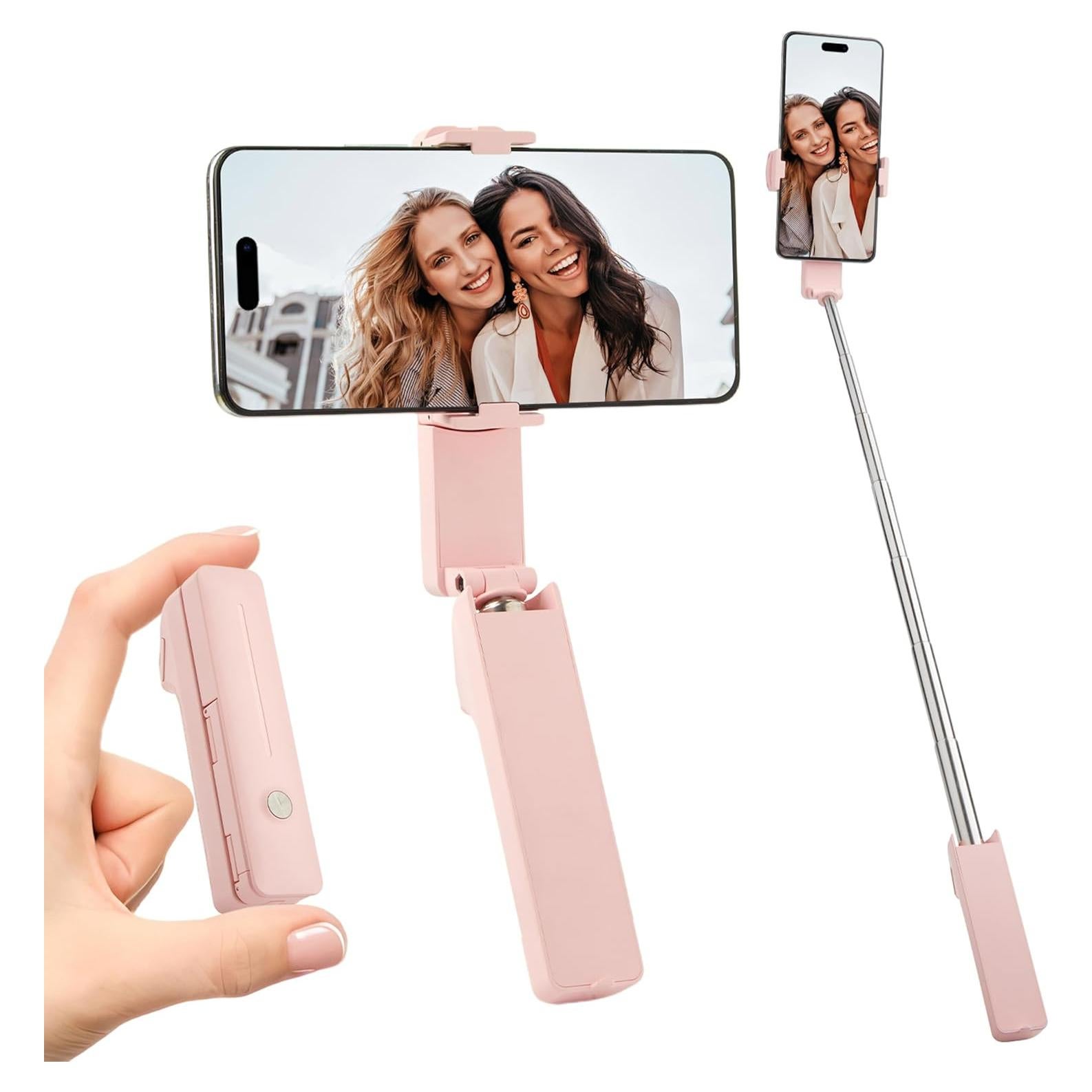 Trípode para teléfono MQOUNY con control remoto, compacto y ligero