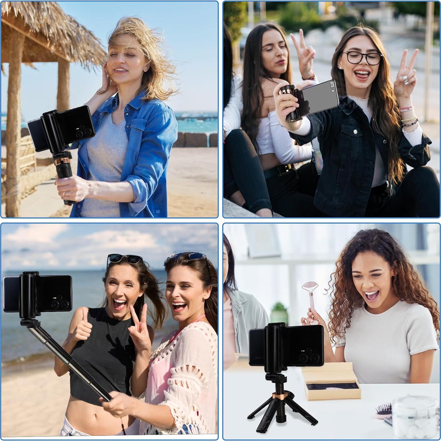Mini Trípode para Selfie Genérico D2 130g Control Remoto 360°