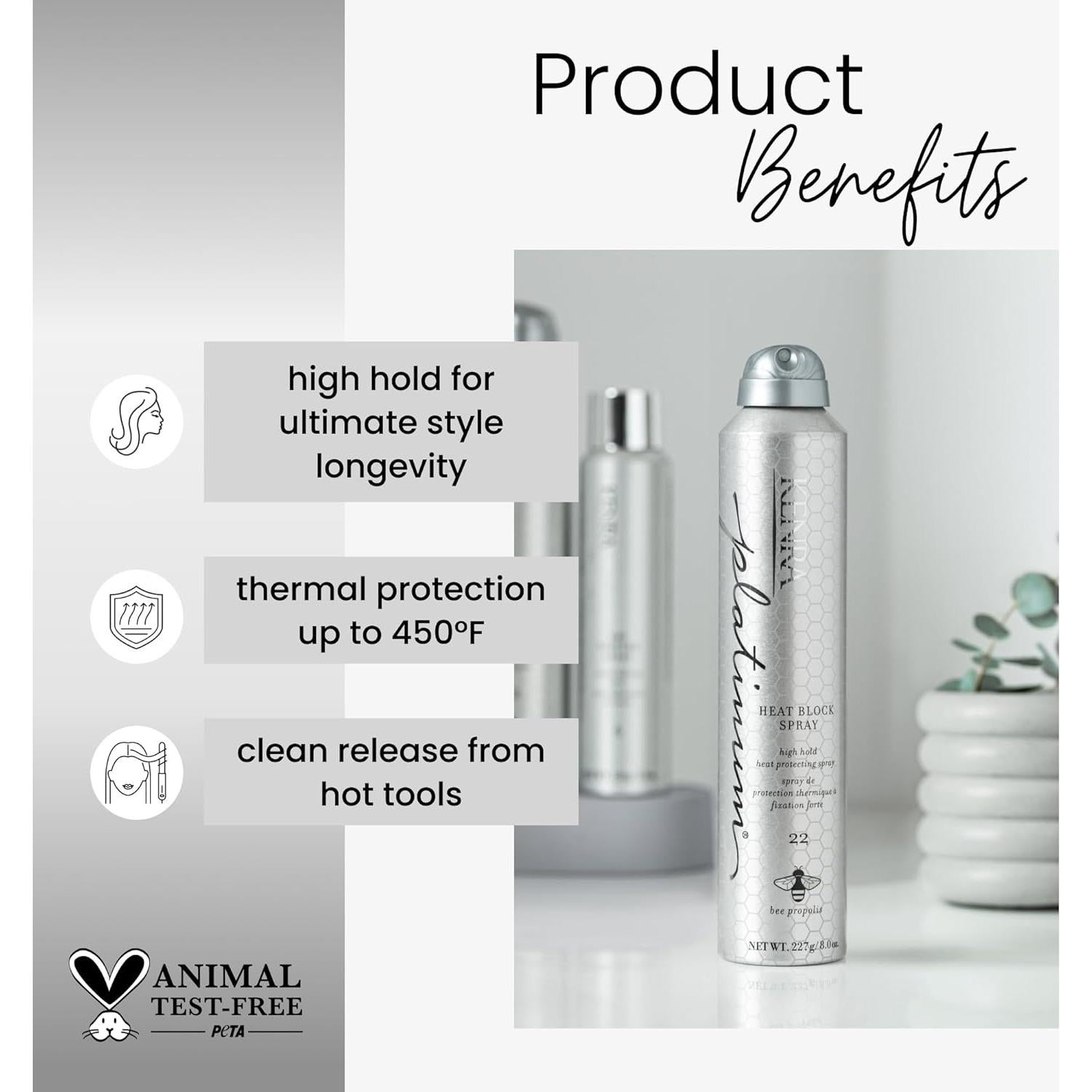 Spray Protector de Calor Kenra Platinum 226 g Fijación Alta