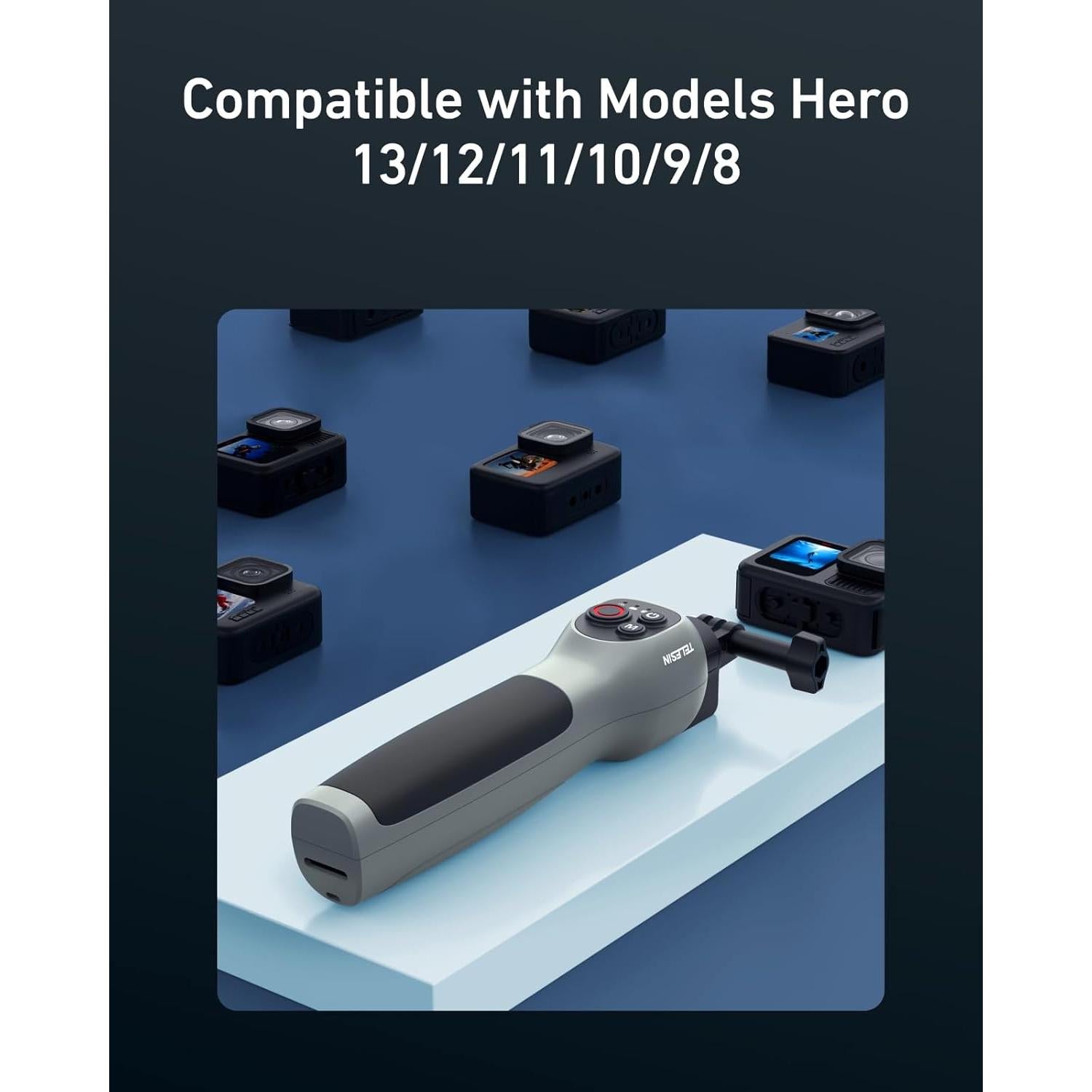 Palanca de Selfie Submarina TELESIN 84cm Bluetooth para GoPro