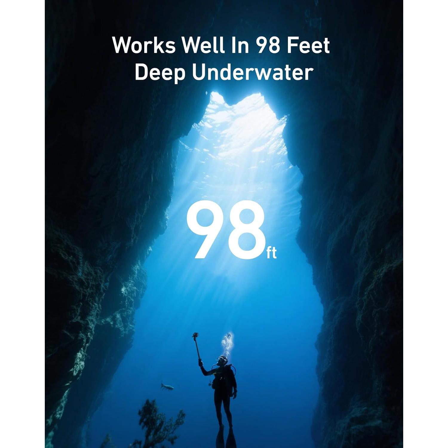 Palanca de Selfie Submarina TELESIN 84cm Bluetooth para GoPro