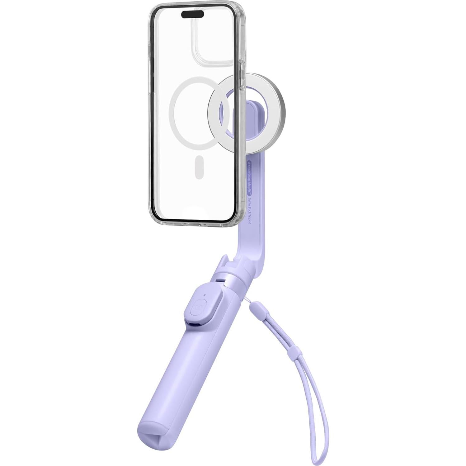 Selfie Stick Tripod Spigen MagSafe 61 cm Control Remoto Lavanda