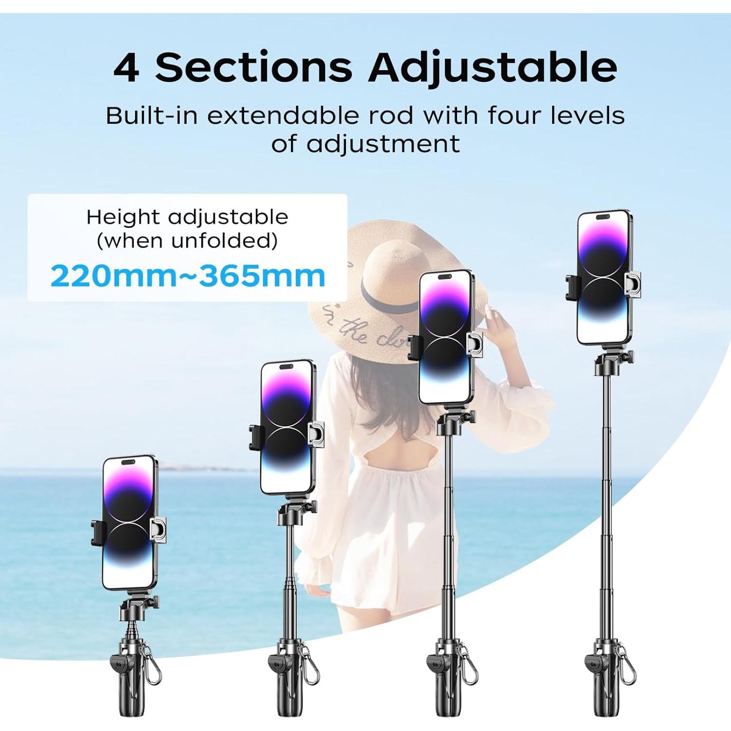 Trípode para Selfies FUNSNAP FP-P15-02 43 cm Control Remoto