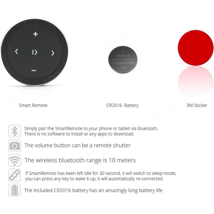 Botón Inalámbrico Bluetooth YuYue Control Remoto para Música