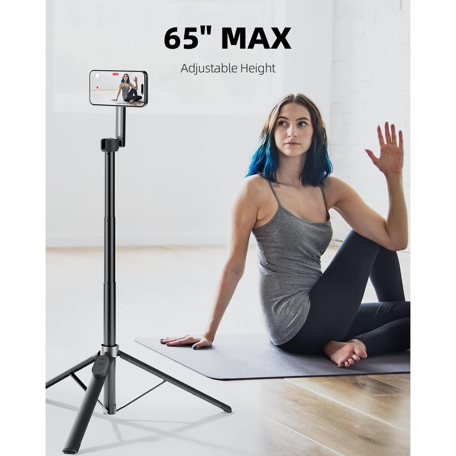 Trípode Magnético TODI para iPhone Magsafe 65" con Control Remoto