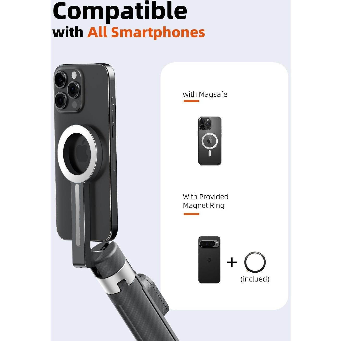 Trípode Magnético TODI para iPhone Magsafe 65" con Control Remoto