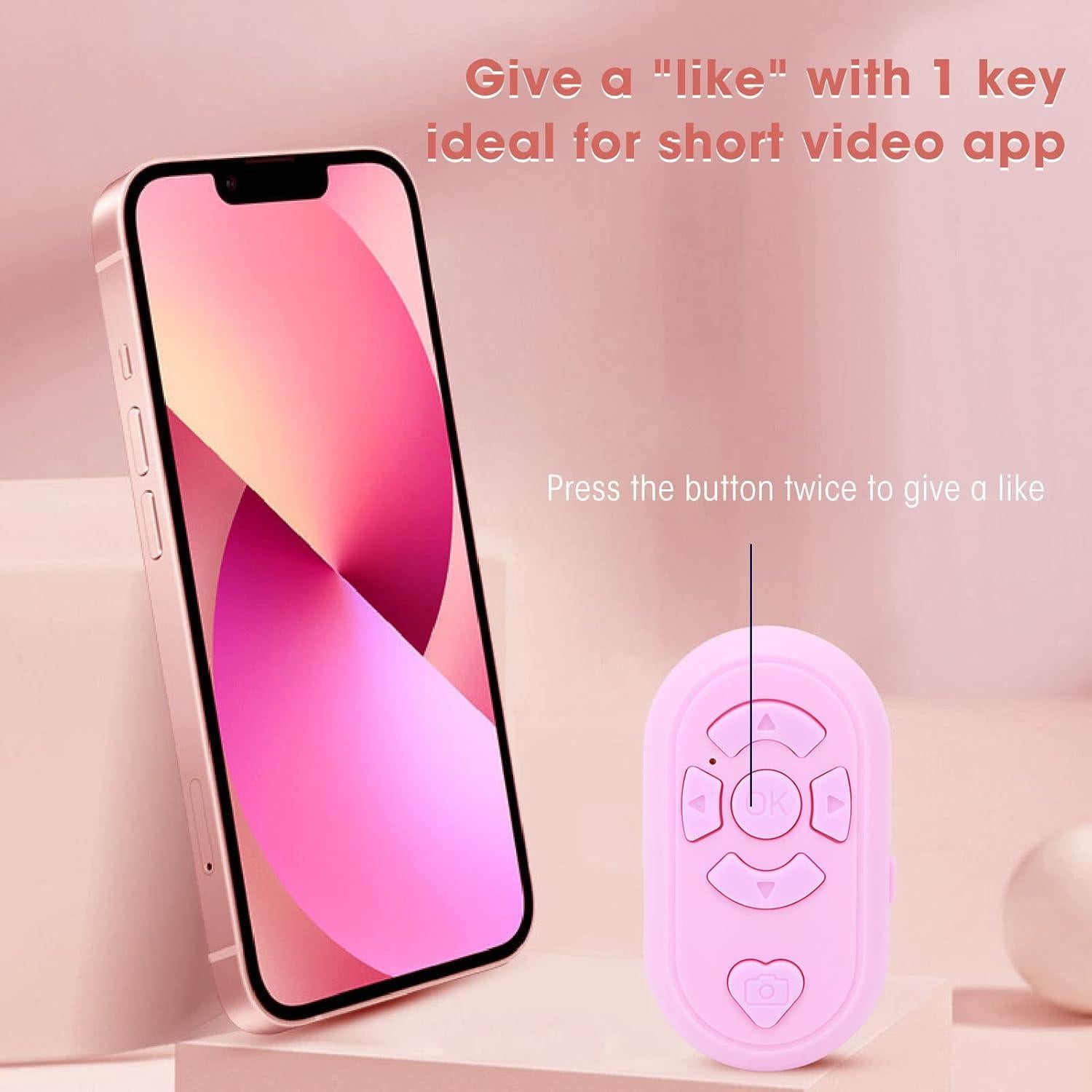 Control Remoto Selfie Doumsic BT4.0 Recargable Rosa