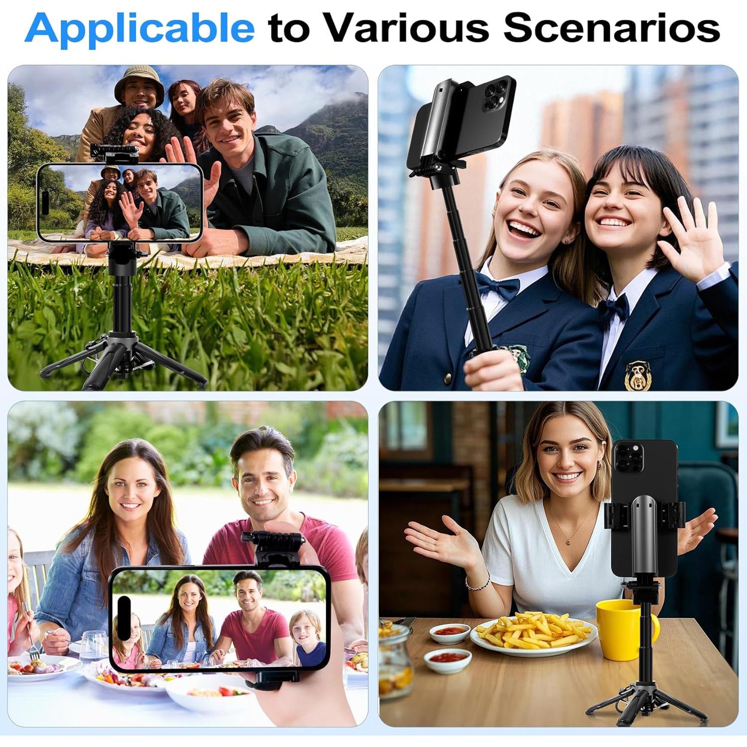 Trípode Mini 3-en-1 Davidlinlin con Control Remoto y Luces