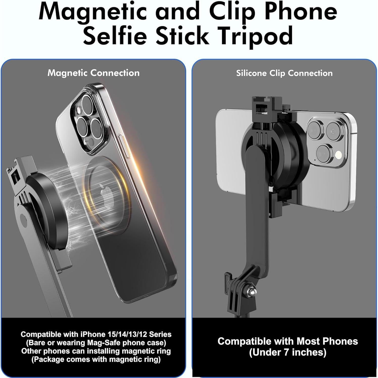 Trípode Magnético EUG-PRODUCTS 61cm para Teléfonos y Selfie Stick