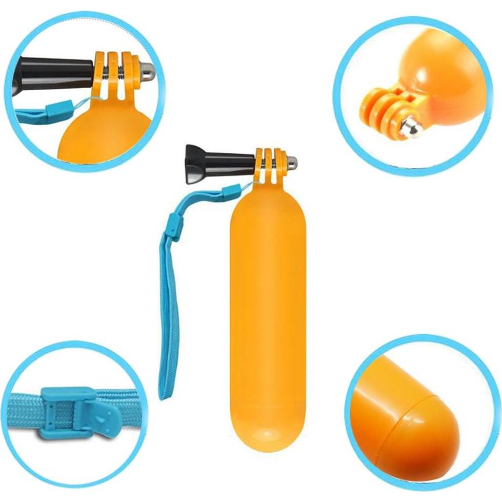 Flotador Mano GoPro Walway Amarillo 15x3.8 cm Flotante