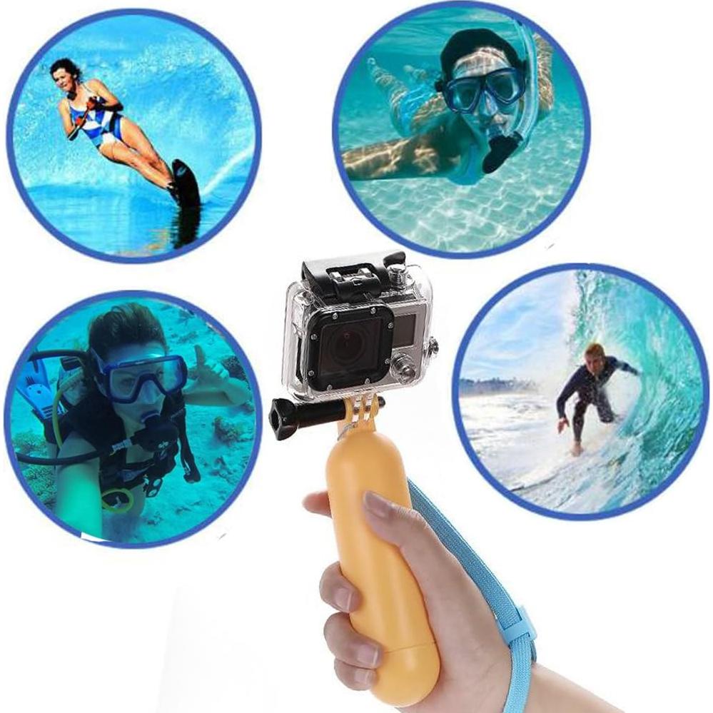 Flotador Mano GoPro Walway Amarillo 15x3.8 cm Flotante