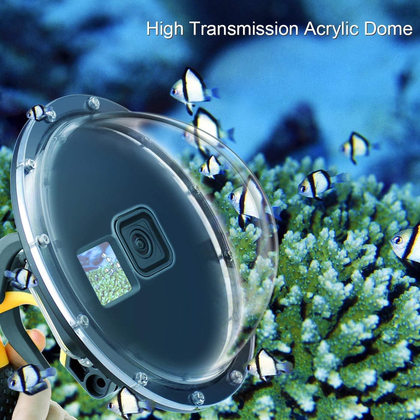 Puerto de cúpula impermeable GEPULY para GoPro Hero 9-13