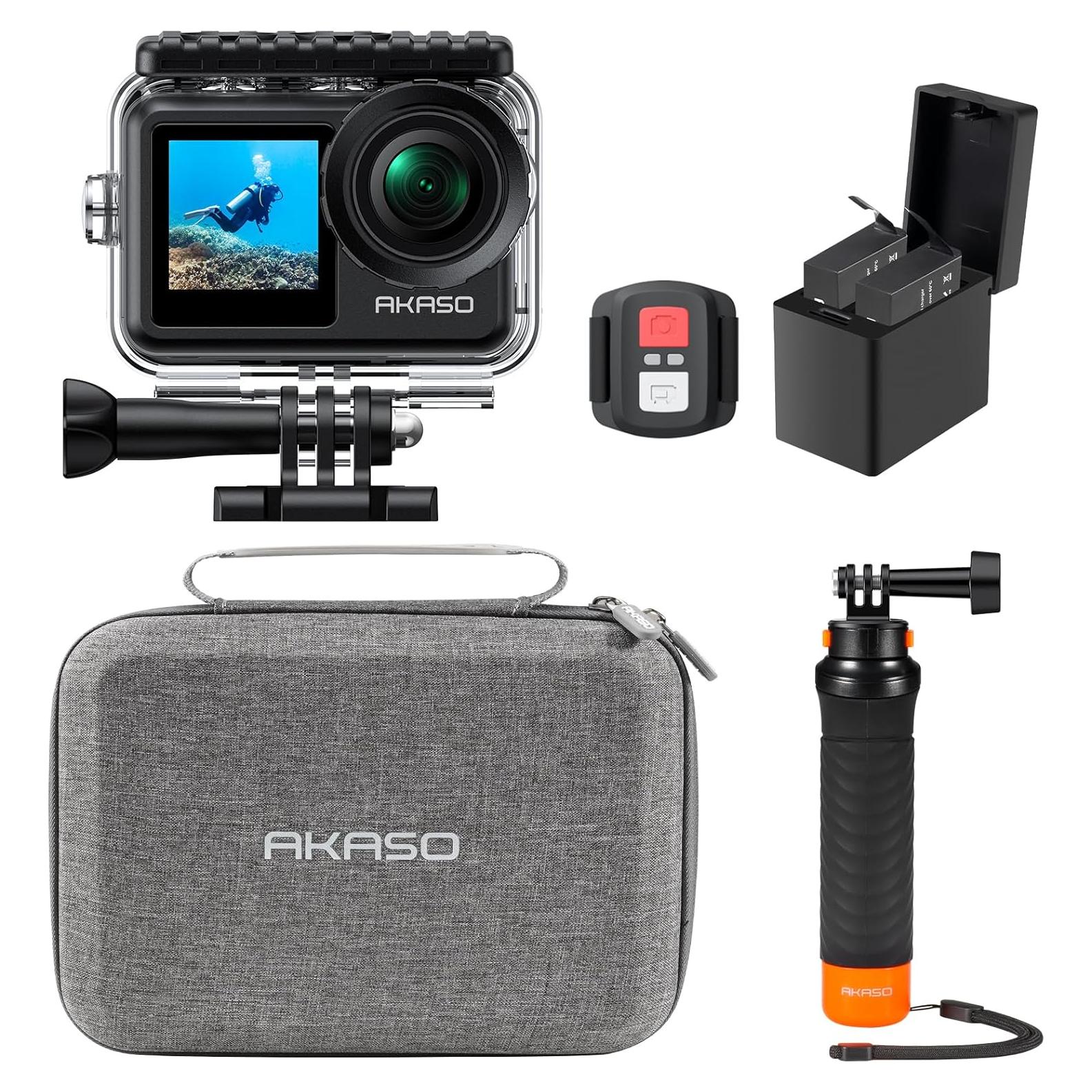 Cámara de Acción AKASO Brave 7 LE 4K 20MP EIS Pantalla Táctil