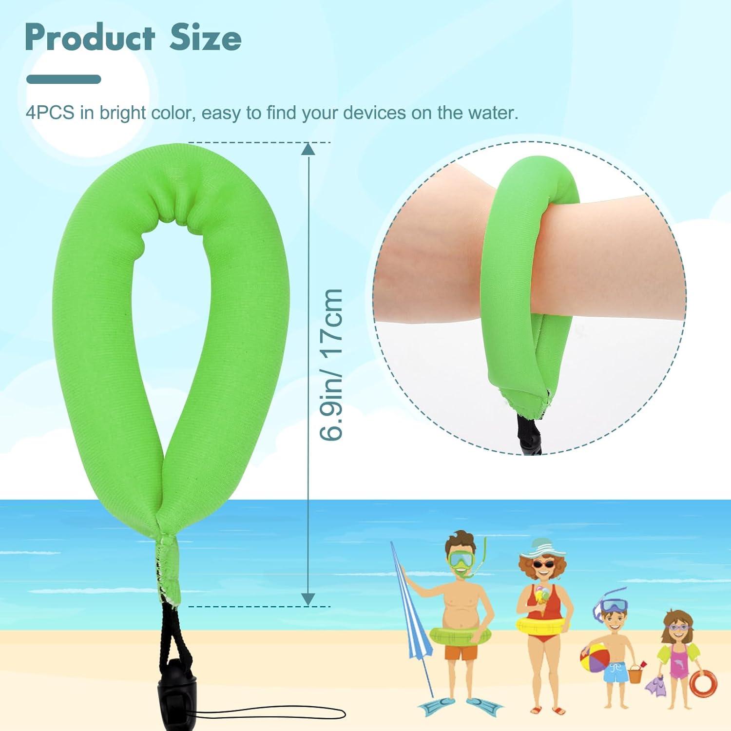 Correa Flotante Impermeable 4Pcs Neopreno Verde para Cámara