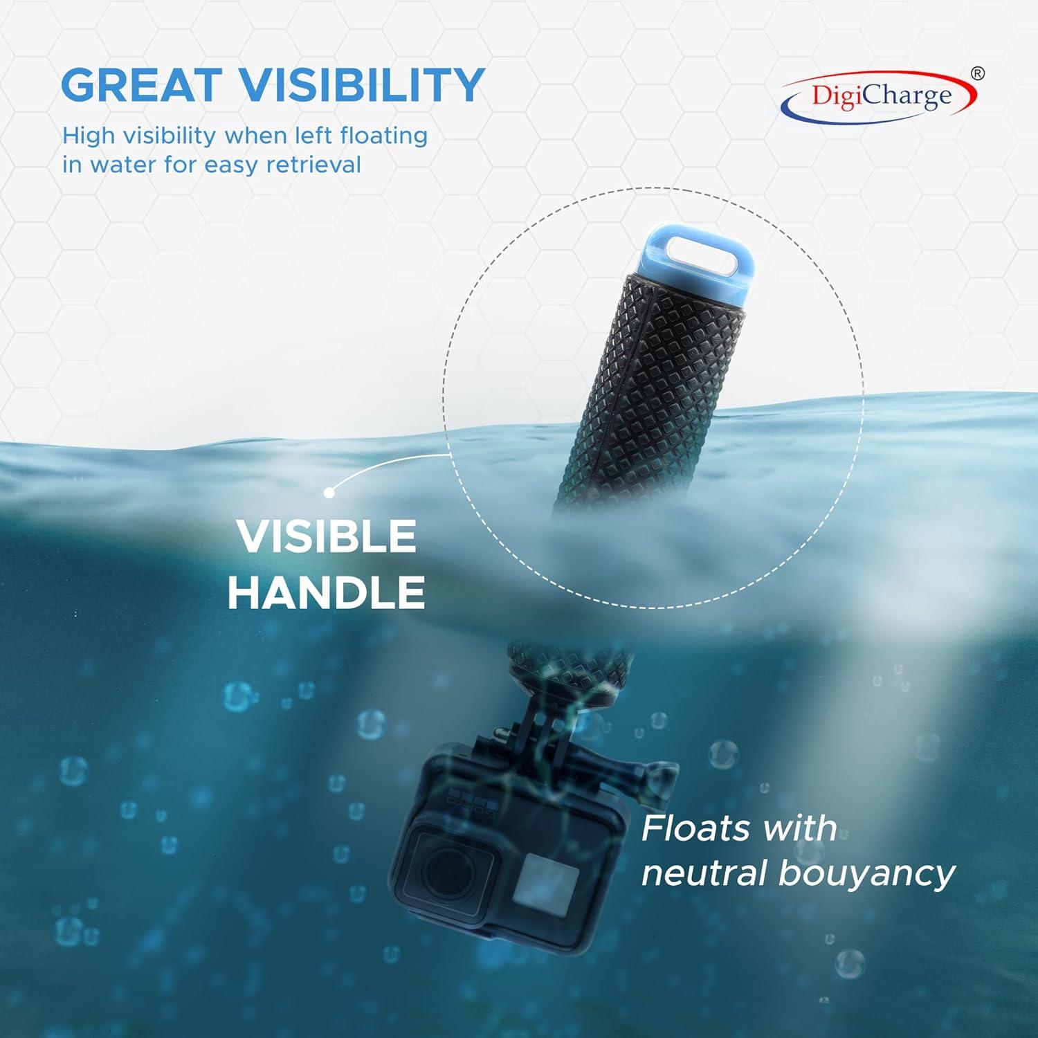 Mango Flotante Digicharge para Cámara de Acción Impermeable