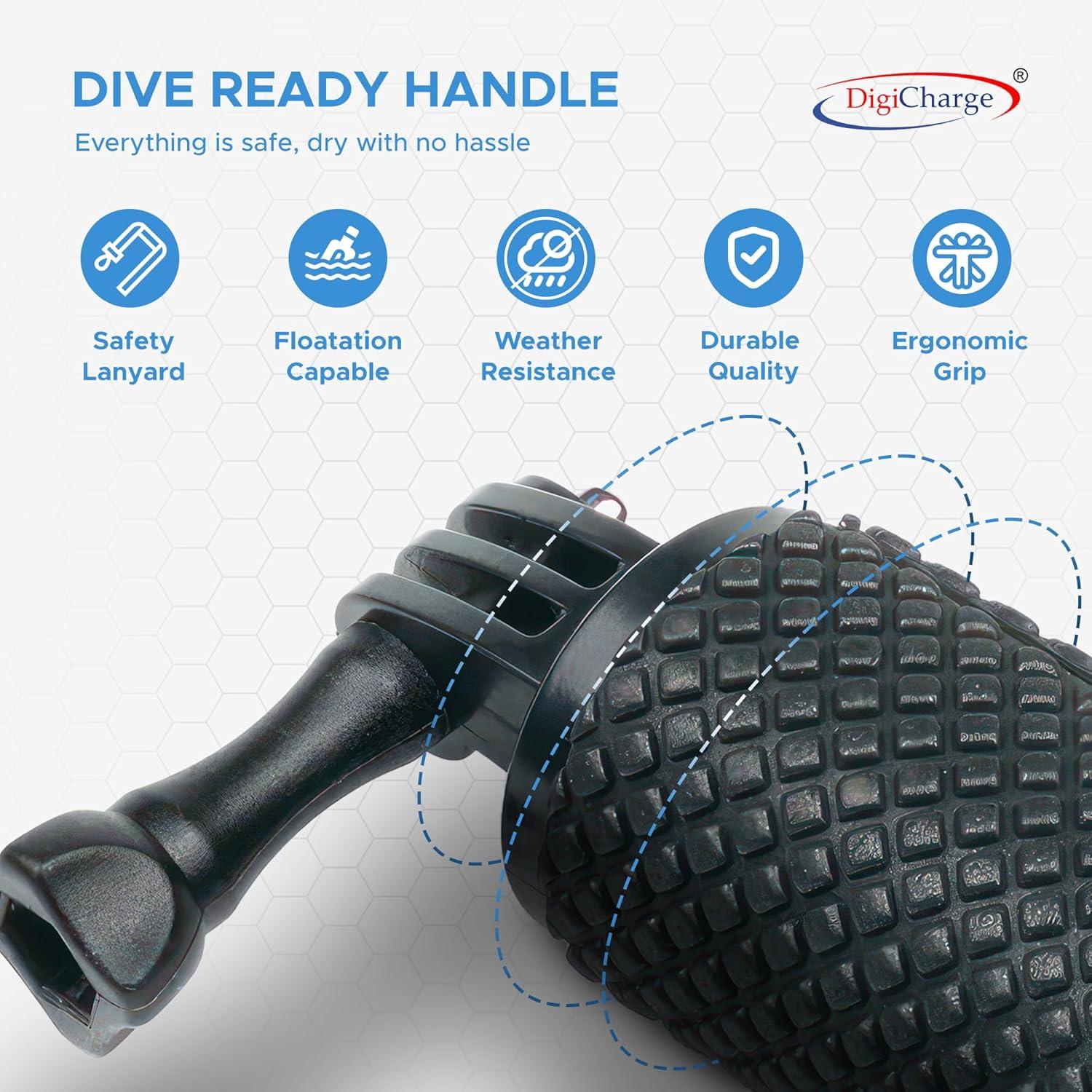 Mango Flotante Digicharge para Cámara de Acción Impermeable