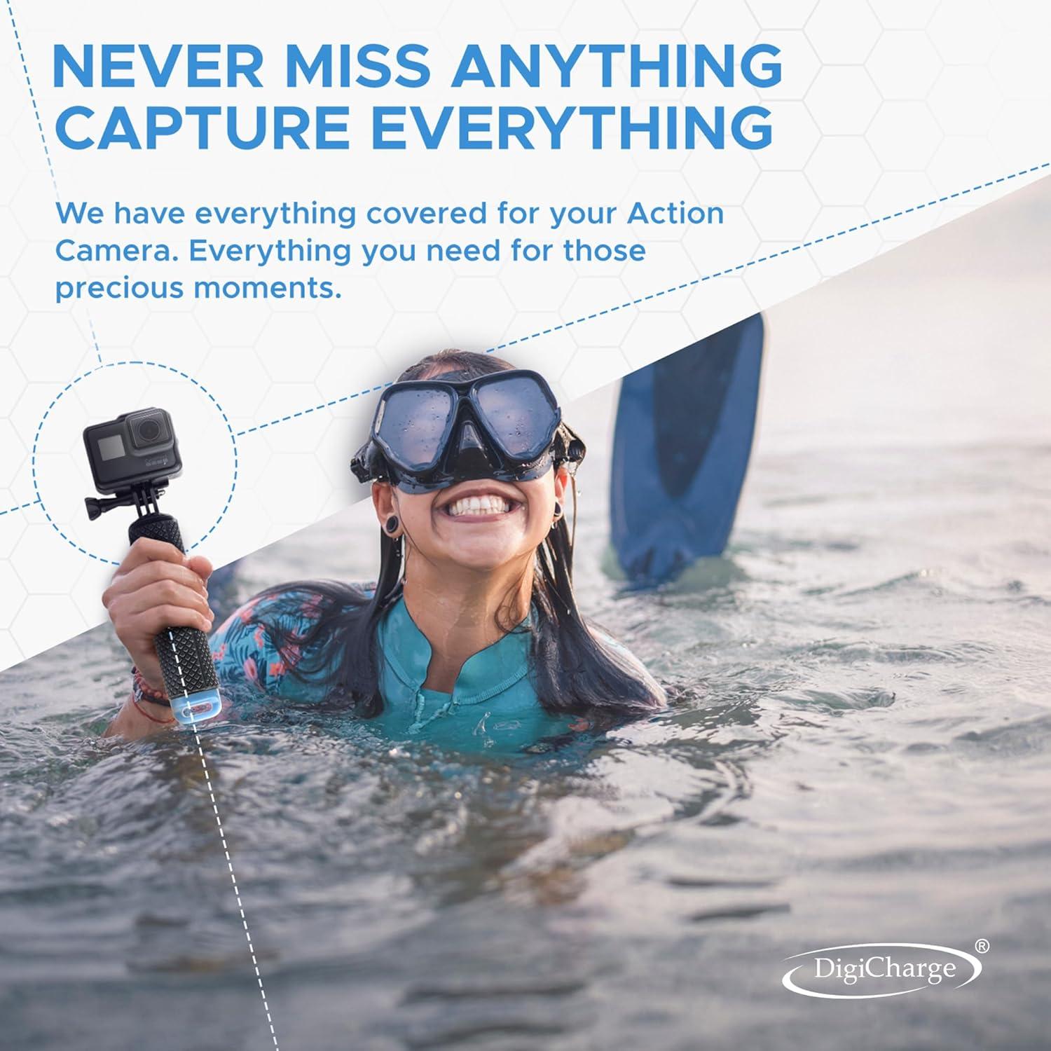 Mango Flotante Digicharge para Cámara de Acción Impermeable