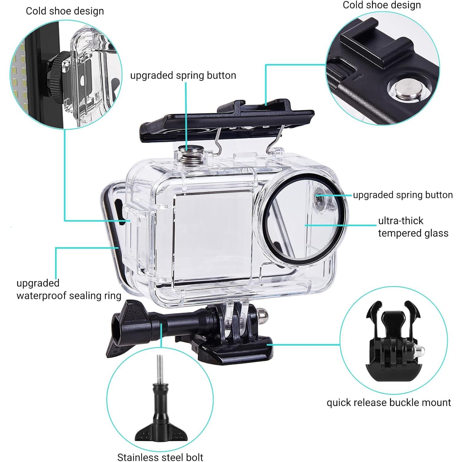 Funda Impermeable DJI Osmo Action 5 Pro/4/3 - 60M, Kit de Filtros