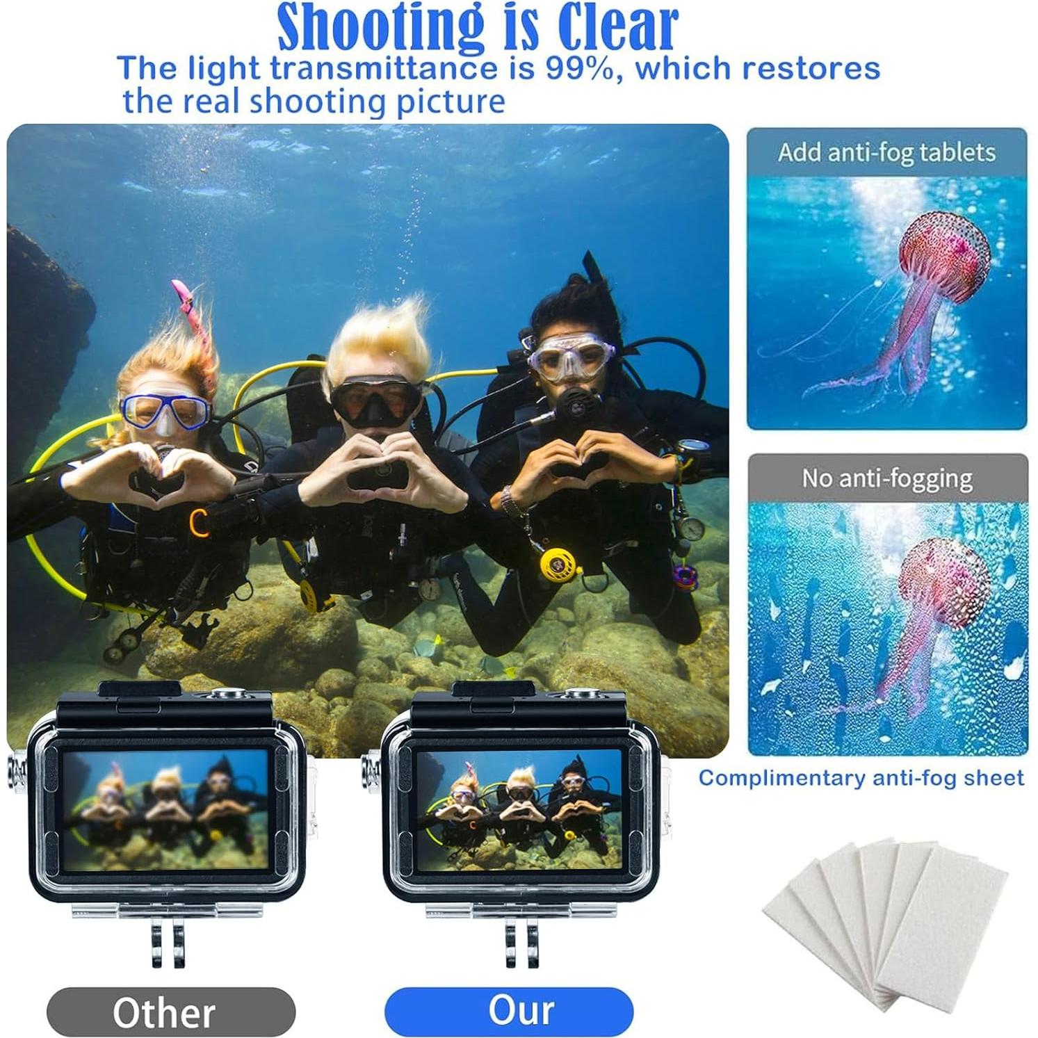 Funda Impermeable DJI Osmo Action 5 Pro/4/3 - 60M, Kit de Filtros