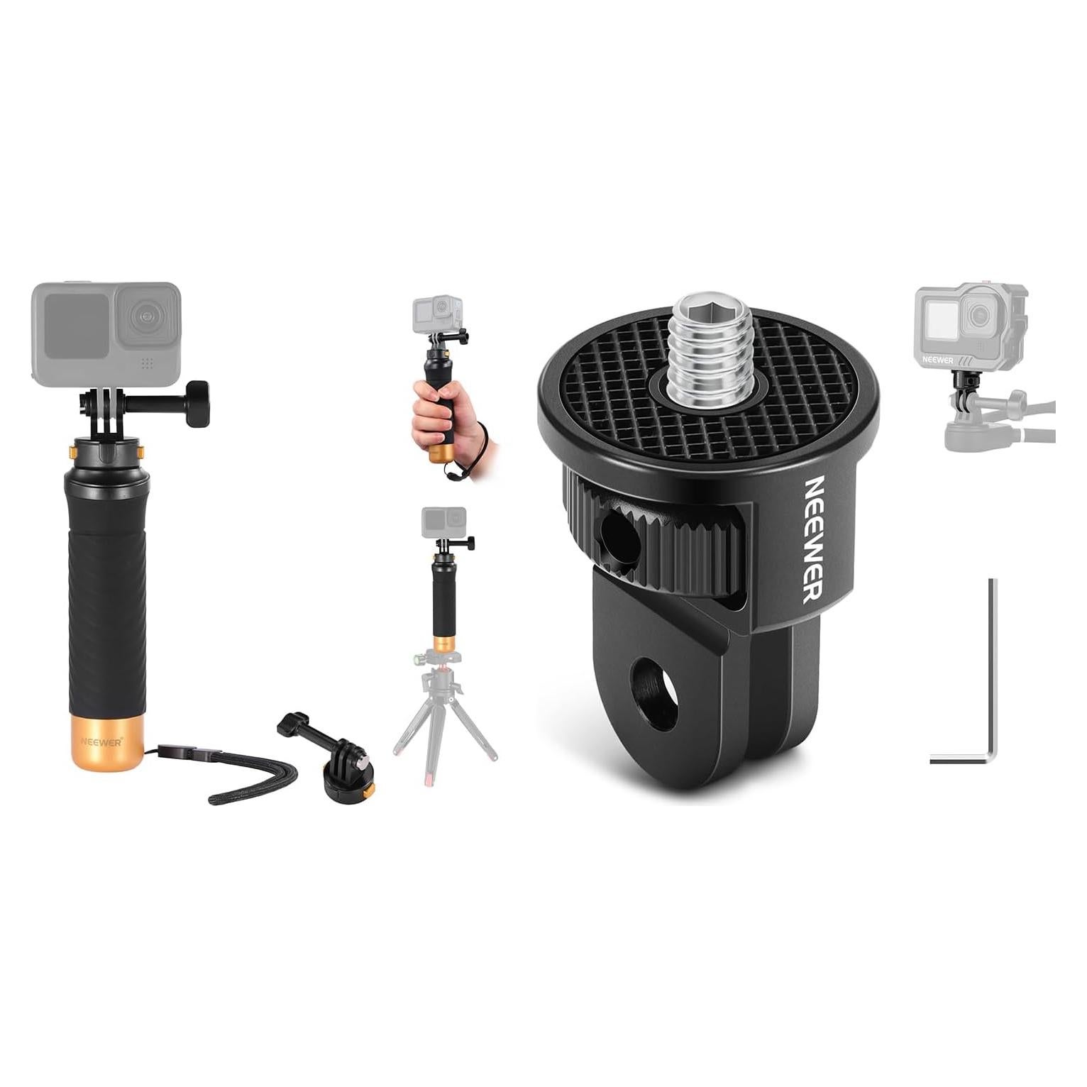 Mango Flotante NEEWER para Cámara de Acción con Adaptador