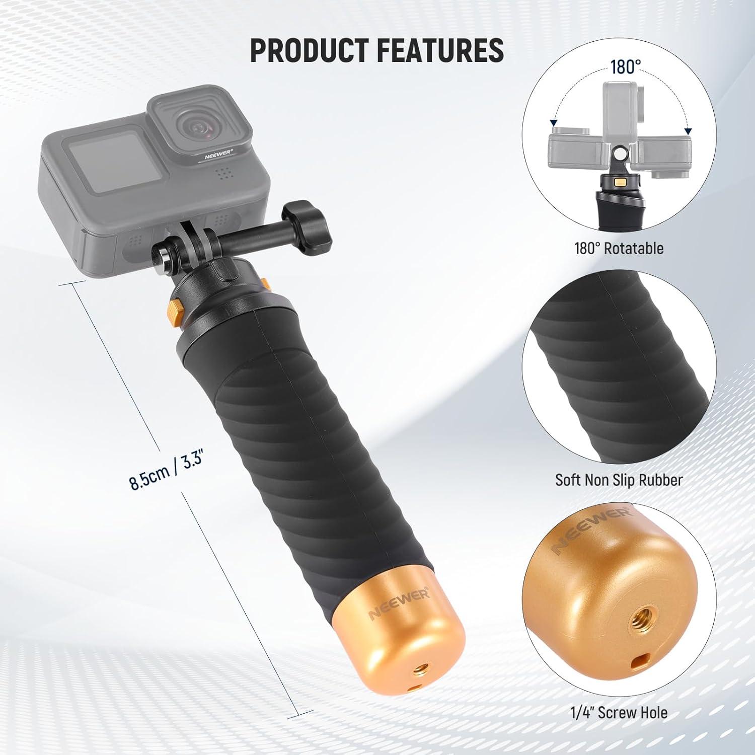 Mango Flotante NEEWER para Cámara de Acción con Adaptador