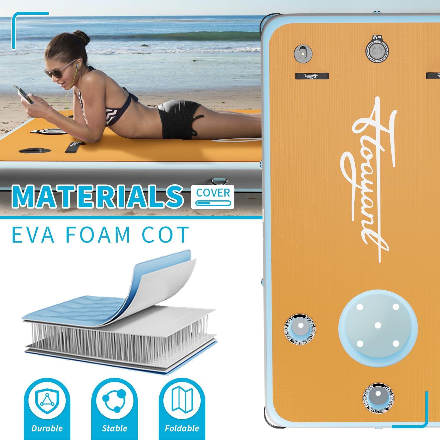 Muelle Flotante Inflable IVY&LANE 2.59x1.31m 3-5 Personas