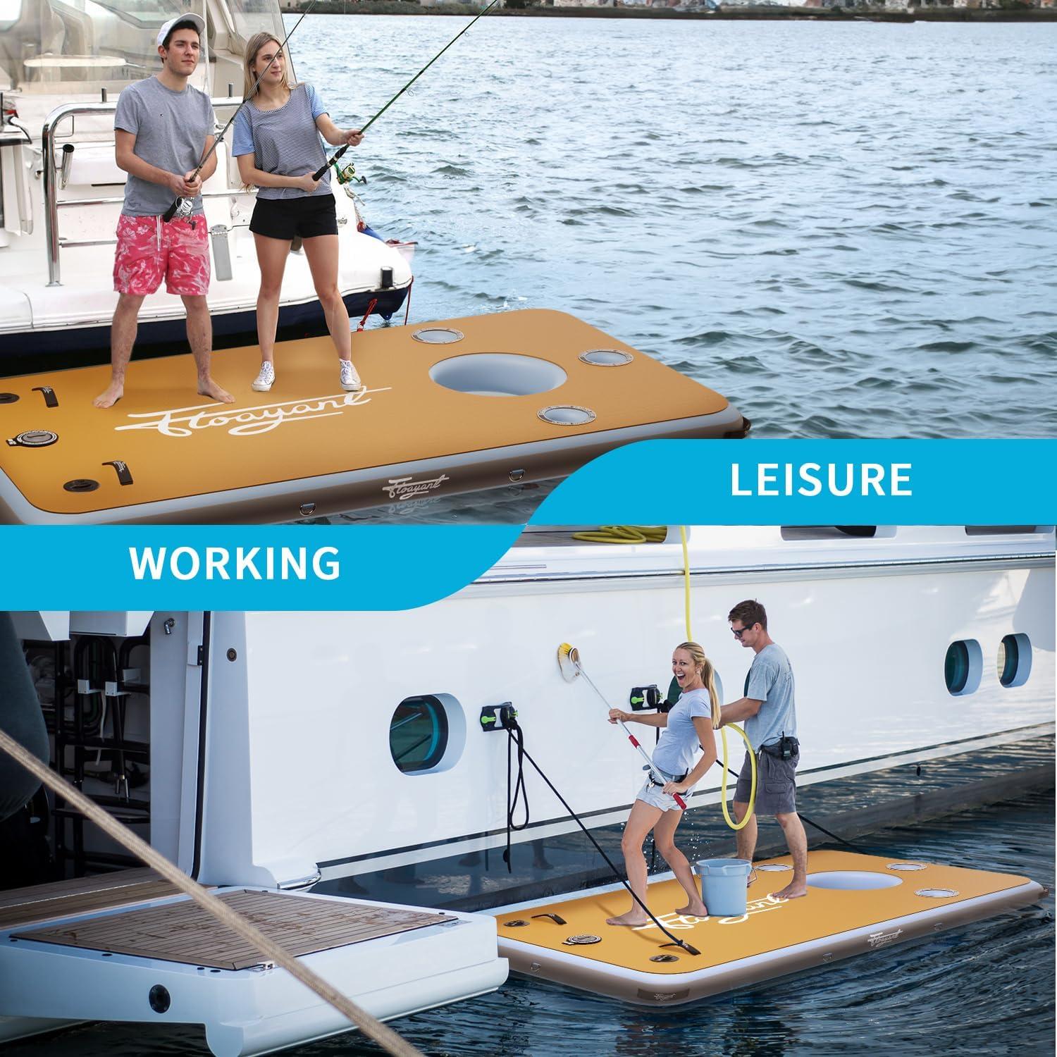 Muelle Flotante Inflable IVY&LANE 2.59x1.31m 3-5 Personas