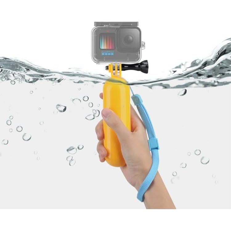 Agarradera Flotante Amarilla para GoPro HERO 5-13 y DJI Osmo