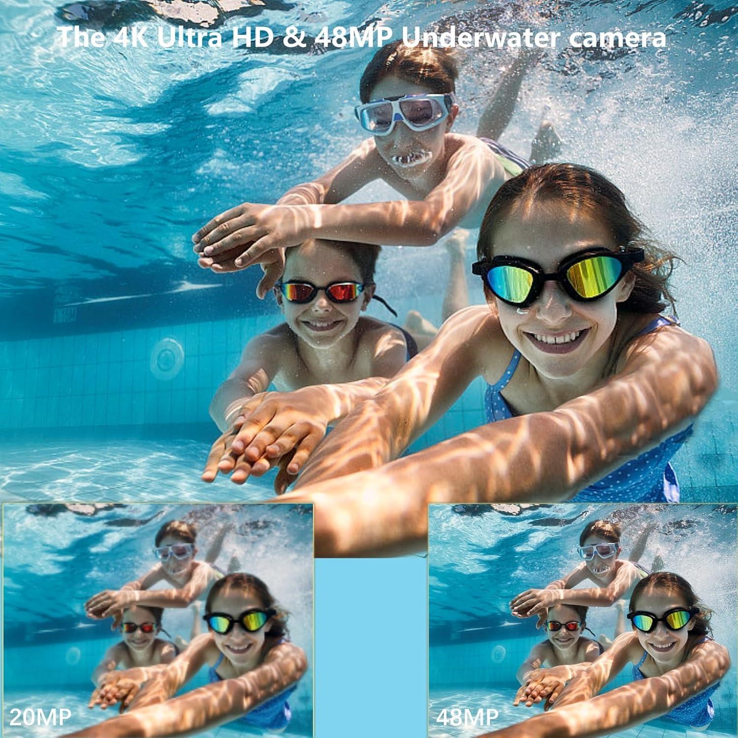 Cámara Submarina 4K Yuejewlry A1 Impermeable 3.05M 48MP