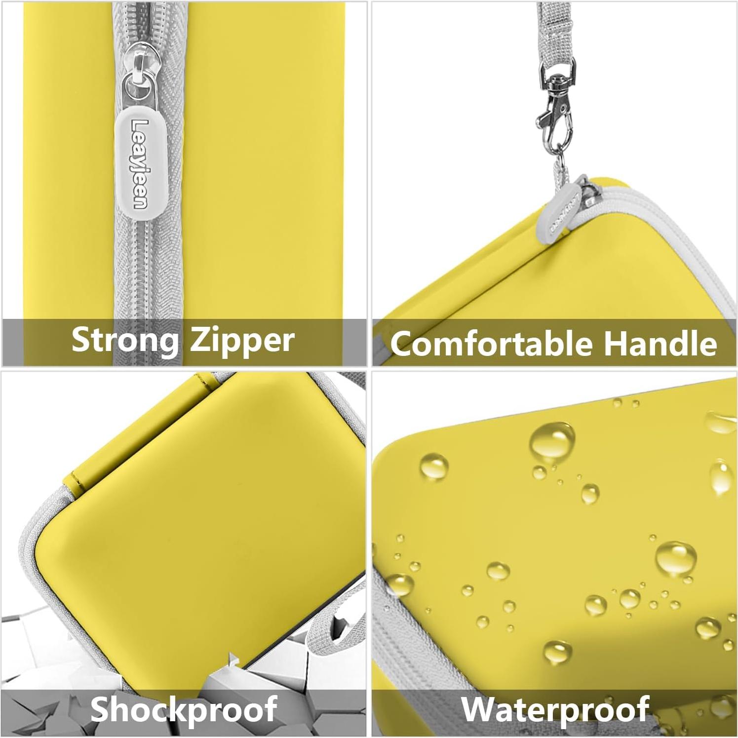 Funda de cámara submarina Leayjeen amarilla para YISENCE/QUNVAL