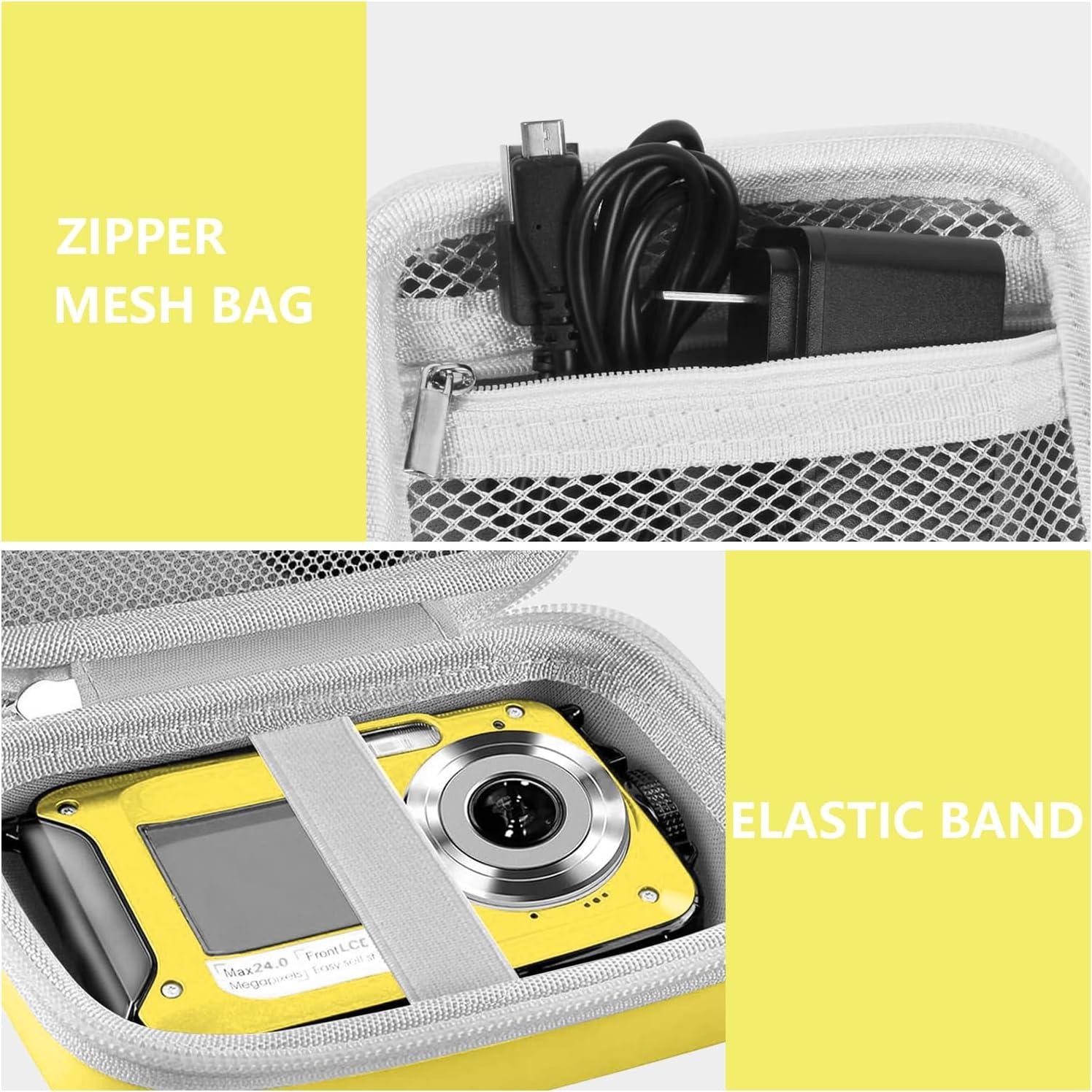 Funda de cámara submarina Leayjeen amarilla para YISENCE/QUNVAL