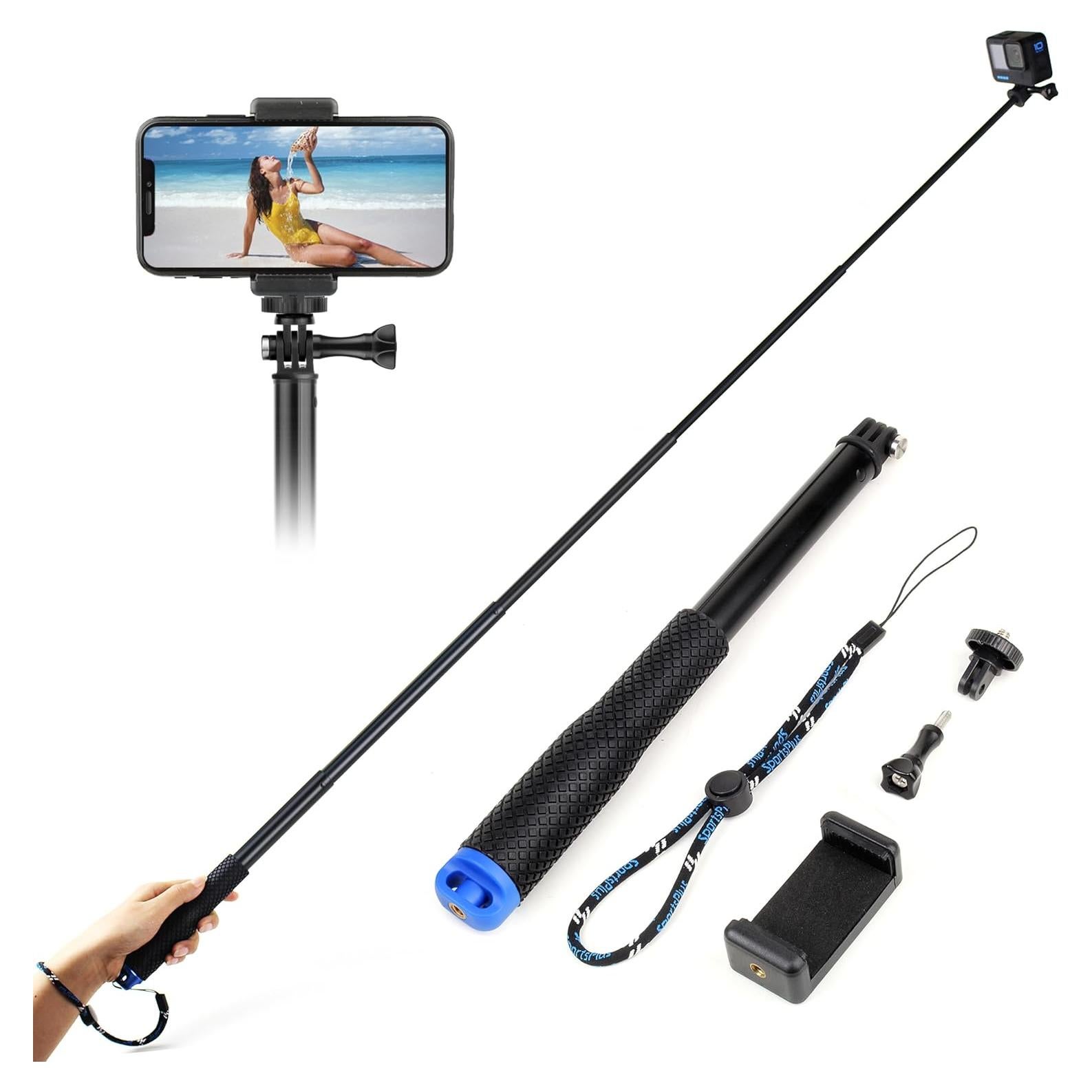 Palo de Selfie Extensible YALLSAME 11-45" Aluminio para GoPro