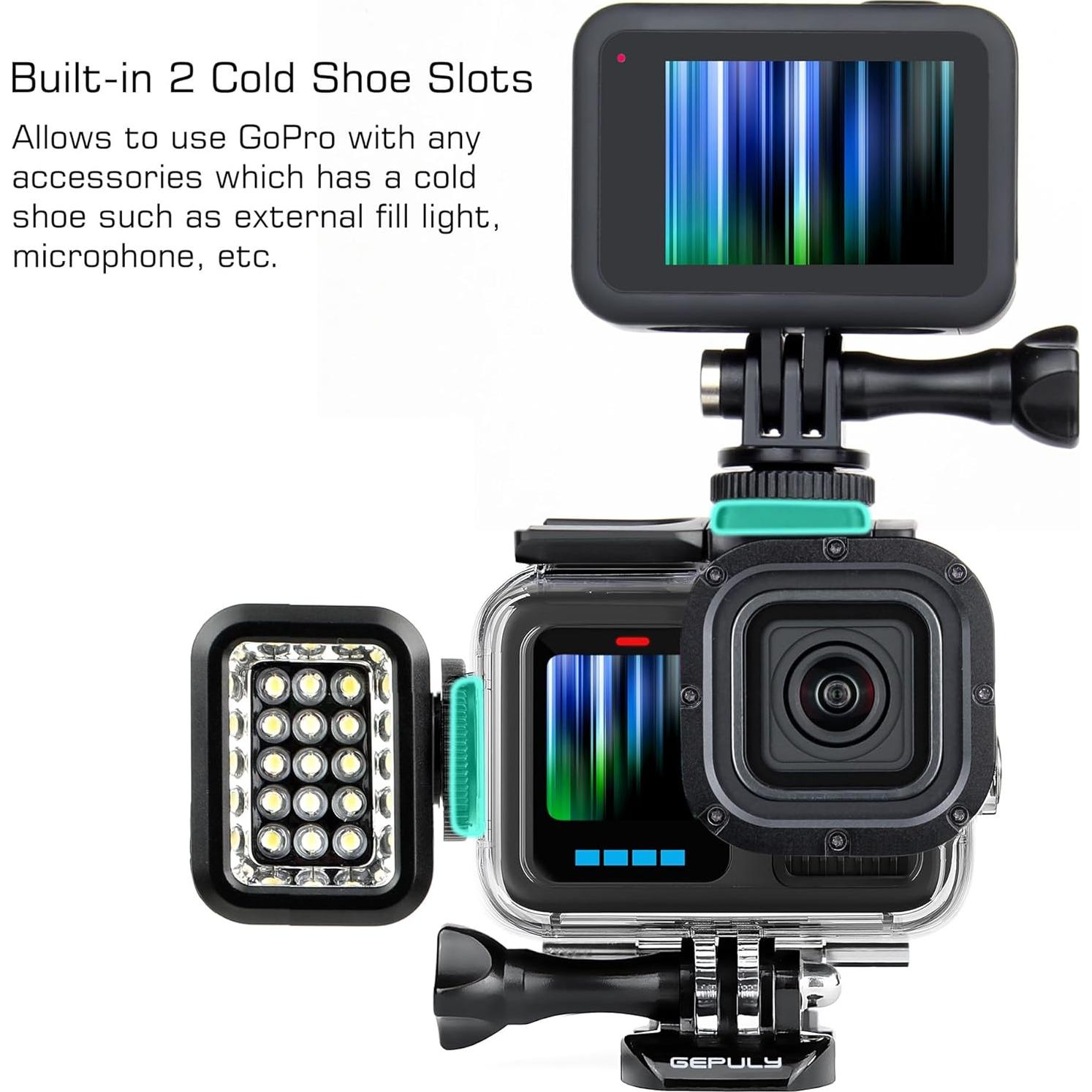 Funda Impermeable GEPULY para GoPro Hero 13/12/11/10/9 - 60m