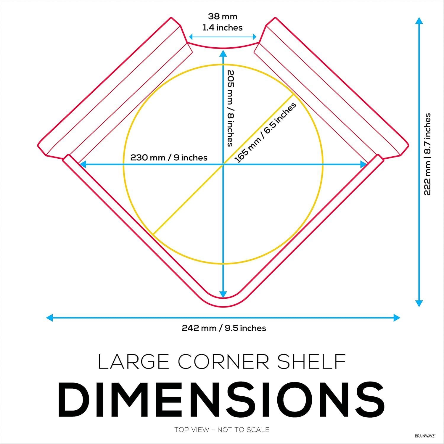 Estante de Esquina BRAINWAVZ 20.5x23cm para Altavoces y Más