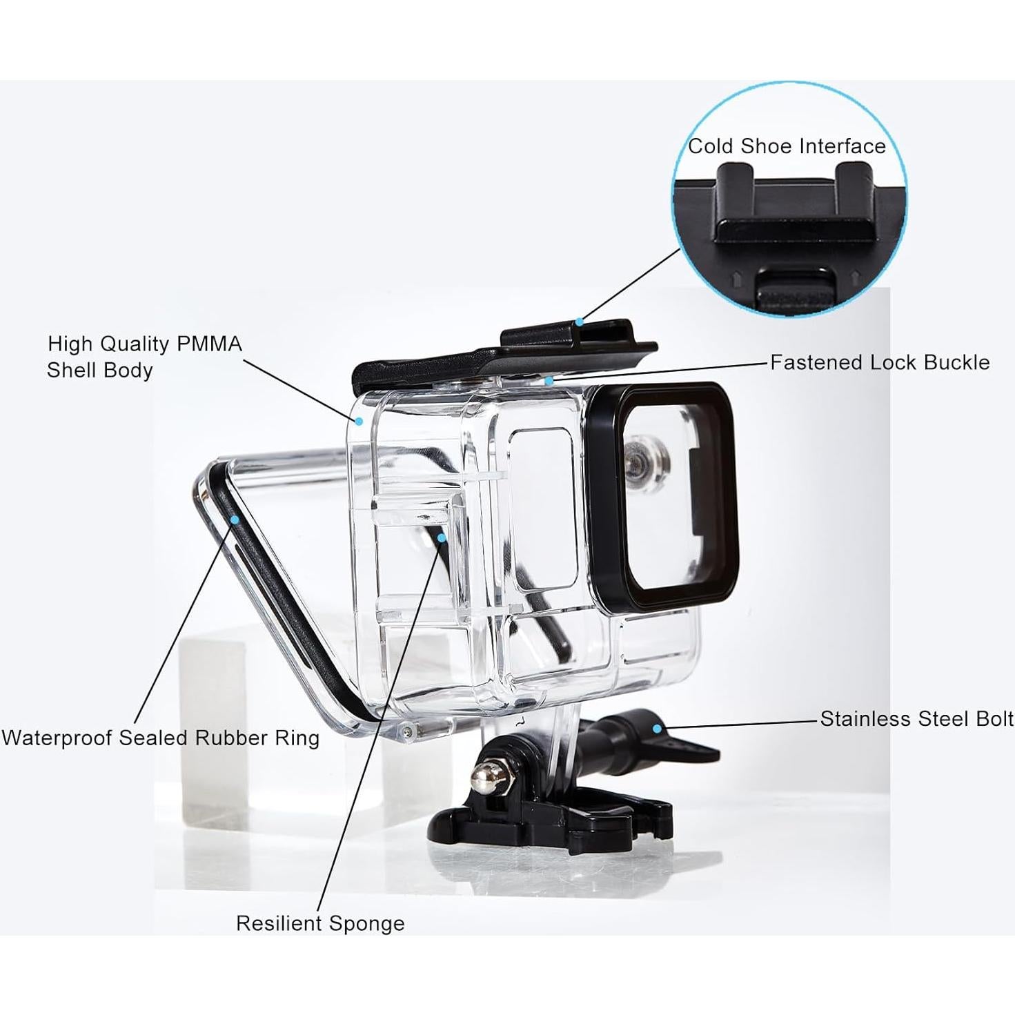 Funda Impermeable UnisonPet para Insta 360 Ace Pro 60m