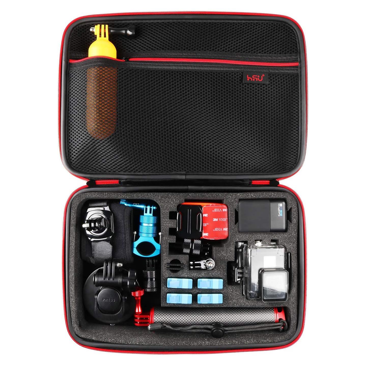 Funda HSU Grande para GoPro Hero 13, 12, 11, 10, 9, 8, 7, 6, 5 - Impermeable y Personalizable