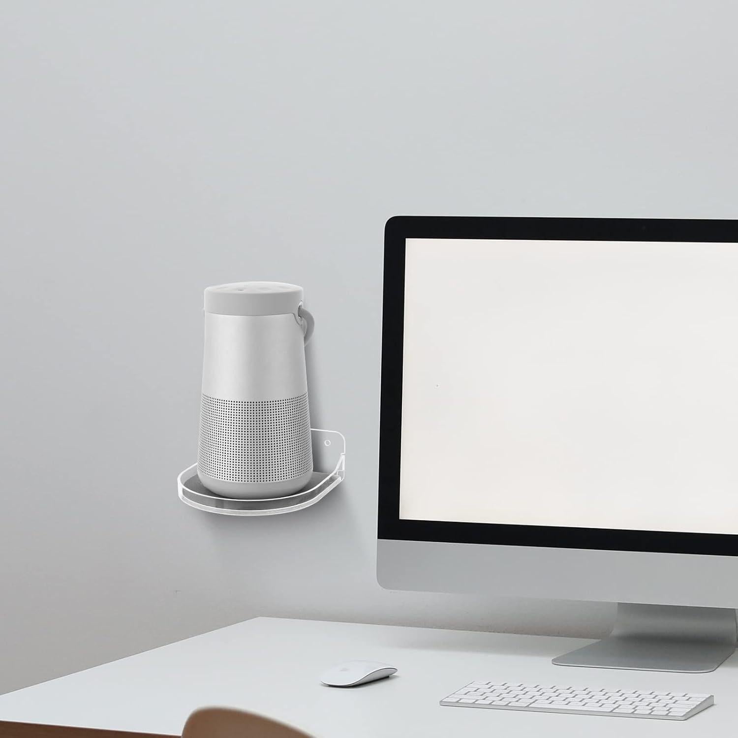 Estante Flotante TXEsign Pequeño Acrílico Blanco 12.7x12.1 cm